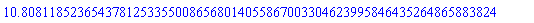10.80811852365437812533550086568014055867003304623995846435264865883824