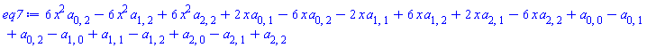 6*x^2*a[0, 2]-6*x^2*a[1, 2]+6*x^2*a[2, 2]+2*x*a[0, 1]-6*x*a[0, 2]-2*x*a[1, 1]+6*x*a[1, 2]+2*x*a[2, 1]-6*x*a[2, 2]+a[0, 0]-a[0, 1]+a[0, 2]-a[1, 0]+a[1, 1]-a[1, 2]+a[2, 0]-a[2, 1]+a[2, 2]