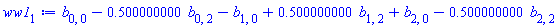 b[0, 0]-.500000000*b[0, 2]-b[1, 0]+.500000000*b[1, 2]+b[2, 0]-.500000000*b[2, 2]
