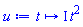 proc (t) options operator, arrow; I*t^2 end proc