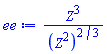 Z^3/(Z^2)^(2/3)