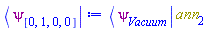 Physics:-`*`(Physics:-Bra(psi, Vacuum), ann[2])