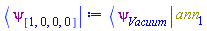 Physics:-`*`(Physics:-Bra(psi, Vacuum), ann[1])