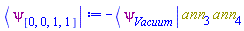 -Physics:-`*`(Physics:-Bra(psi, Vacuum), ann[3], ann[4])