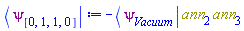 -Physics:-`*`(Physics:-Bra(psi, Vacuum), ann[2], ann[3])