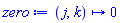 proc (j, k) options operator, arrow; 0 end proc