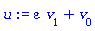 epsilon*v[1]+v[0]