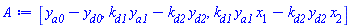 [y[a0]-y[d0], k[d1]*y[a1]-k[d2]*y[d2], k[d1]*x[1]*y[a1]-k[d2]*x[2]*y[d2]]
