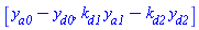 [y[a0]-y[d0], k[d1]*y[a1]-k[d2]*y[d2]]