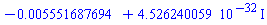 -0.5551687694e-2+0.4526240059e-31*I