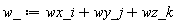 w_ := wx_i+wy_j+wz_k