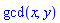 Parse:-ConvertTo1D, "invalid input %1", (Typesetting:-mn(gcd))(x, y)
