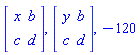 Matrix(%id = 18446744074368008310), Matrix(%id = 18446744074368008430), -120
