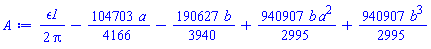 (1/2)*epsilon1/Pi-(104703/4166)*a-(190627/3940)*b+(940907/2995)*b*a^2+(940907/2995)*b^3