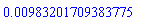 HFloat(0.009832017093837749)