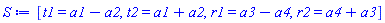 [t1 = a1-a2, t2 = a1+a2, r1 = a3-a4, r2 = a4+a3]