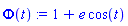 1+e*cos(t)