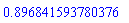 HFloat(0.8968415937803764)