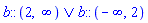 Or(b::(RealRange(Open(2), infinity)), b::(RealRange(-infinity, Open(2))))