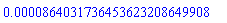 0.864031736453623208649908e-4