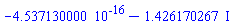 -0.4537130000e-15-1.426170267*I