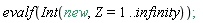 evalf(Int(new, Z = 1 .. infinity));