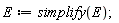 E := simplify(E)
