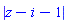 abs(i-z+1)