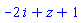 -2*i+z+1