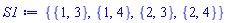 {{1, 3}, {1, 4}, {2, 3}, {2, 4}}