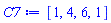 [1, 4, 6, 1]