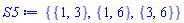 {{1, 3}, {1, 6}, {3, 6}}