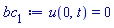 u(0, t) = 0