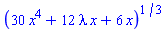 (30*x^4+12*lambda*x+6*x)^(1/3)