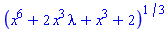(x^6+2*lambda*x^3+x^3+2)^(1/3)