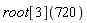 root[3](720)