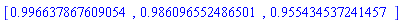 [HFloat(0.9966378676090544), HFloat(0.9860965524865014), HFloat(0.955434537241457)]