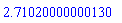 HFloat(2.7102000000012962)