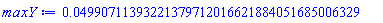 0.4990711393221379712016621884051685006329e-1