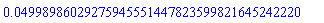0.4998986029275945551447823599821645242220e-1