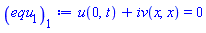 u(0, t)+iv(x, x) = 0