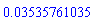 0.3535761035e-1