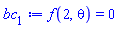 f(2, theta) = 0