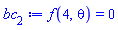 f(4, theta) = 0