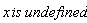 x*is*undefined