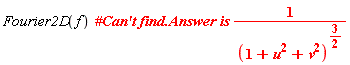 Fourier2D(f)