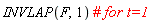 INVLAP(F, 1)
