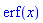 erf(x)