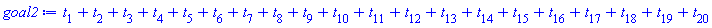 t[1]+t[2]+t[3]+t[4]+t[5]+t[6]+t[7]+t[8]+t[9]+t[10]+t[11]+t[12]+t[13]+t[14]+t[15]+t[16]+t[17]+t[18]+t[19]+t[20]