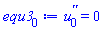 diff(diff(u[0](x), x), x) = 0